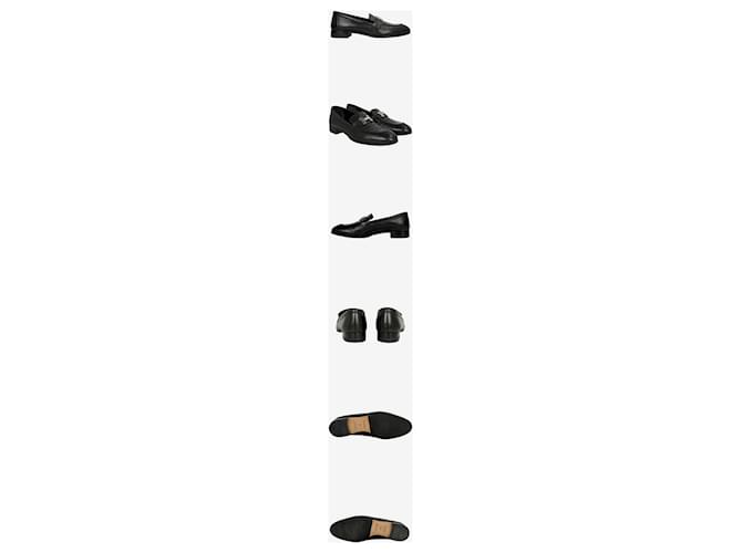 Hermès Mocassini Paris Black Nero - vista 2