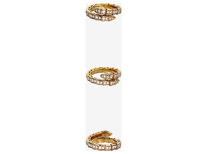 Bulgari Anello Serpenti Viper Pavé Rosa - vista 2