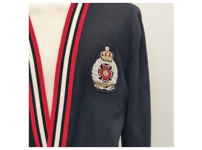Balmain V-Ausschnitt-Cardigan mit Goldknöpfen - Ansicht 5