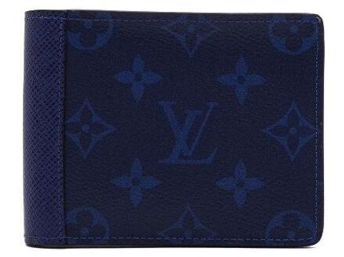 Louis Vuitton Blue Monogram Canvas Multiple Wallet for Men - view 2