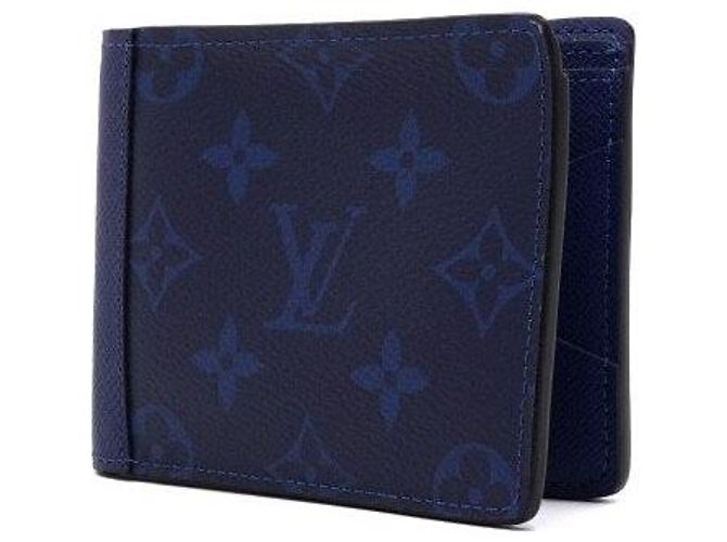 Louis Vuitton Blue Monogram Canvas Multiple Wallet for Men - view 3