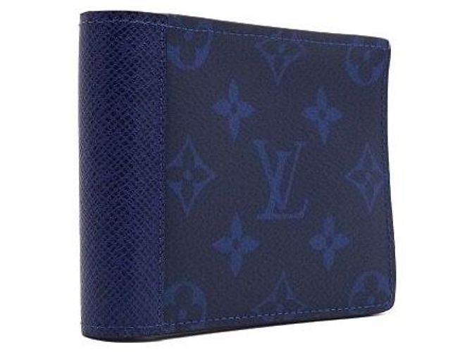 Louis Vuitton Blue Monogram Canvas Multiple Wallet for Men - view 4