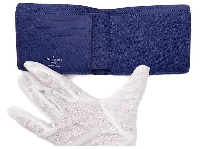 Louis Vuitton Blue Monogram Canvas Multiple Wallet for Men - view 6