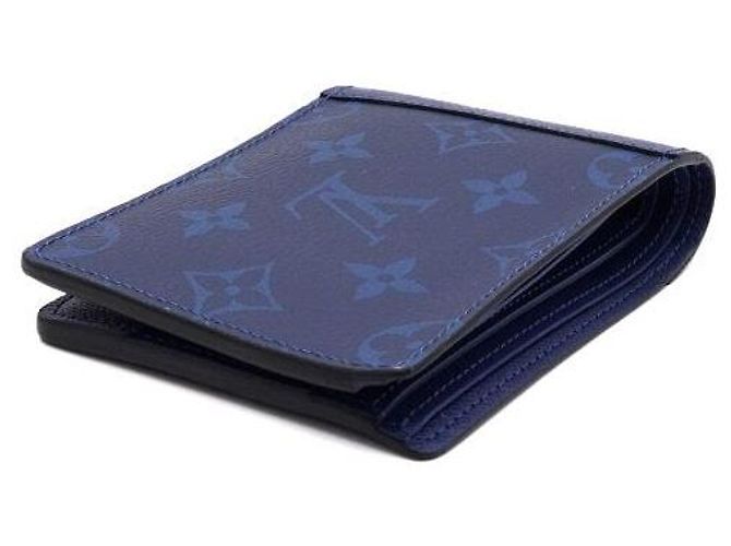 Louis Vuitton Blue Monogram Canvas Multiple Wallet for Men - view 9