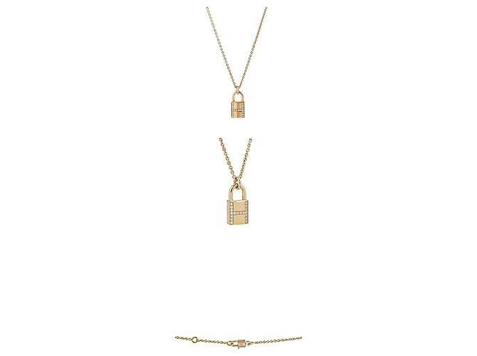 Hermès Collana Kelly Cadena Diamanti Oro Rosa - vista 2