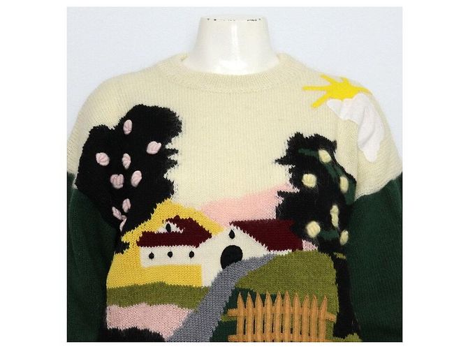 Miu Miu Mohair-Intarsia-Strickpullover für Damen - Ansicht 2
