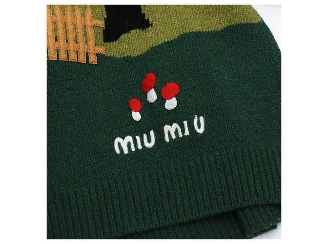Miu Miu Mohair-Intarsia-Strickpullover für Damen - Ansicht 6