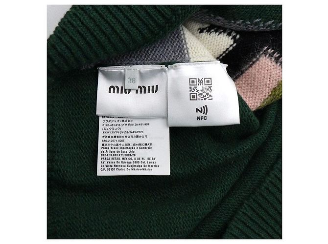 Miu Miu Mohair-Intarsia-Strickpullover für Damen - Ansicht 7