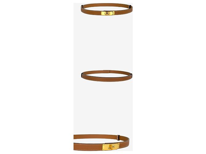 Hermès Unbenutzter Kelly Gürtel Gold Golden - Ansicht 2