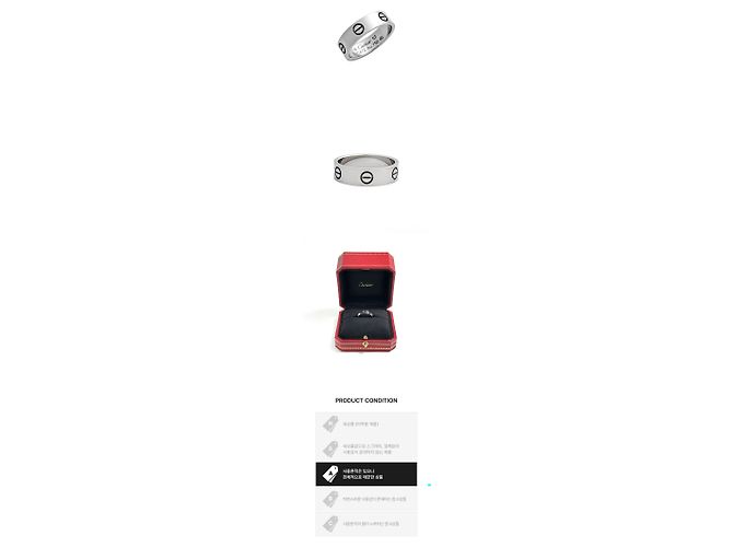 Cartier Anello Love Classico Bianco - vista 2