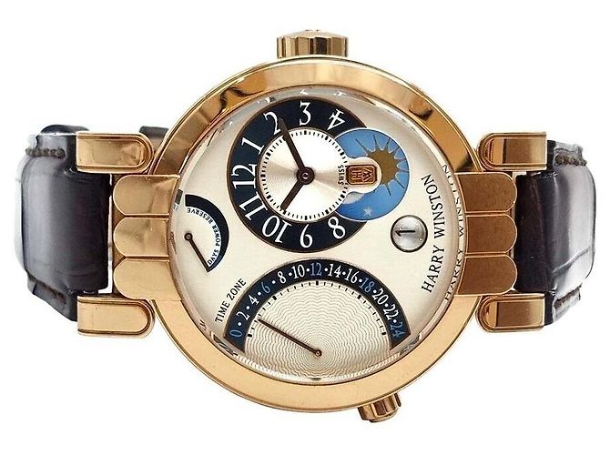 Harry Winston Reloj Premier Gold Rosa - vista 4