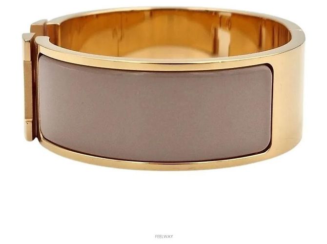 Hermès Armband mit Logo-Verschluss Gelb - Ansicht 2