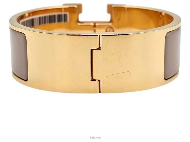 Hermès Armband mit Logo-Verschluss Gelb - Ansicht 3