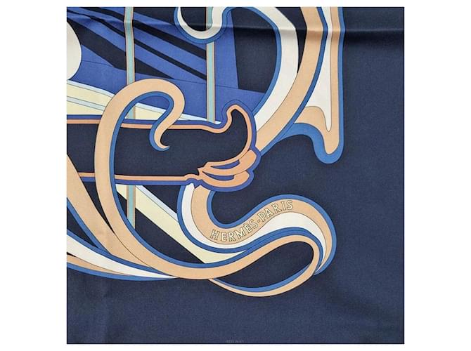 Hermès Pañuelo de seda Azul - vista 3