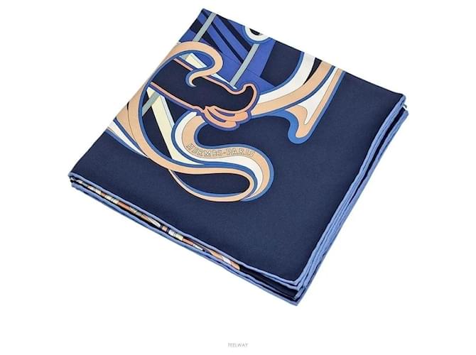 Hermès Pañuelo de seda Azul - vista 5