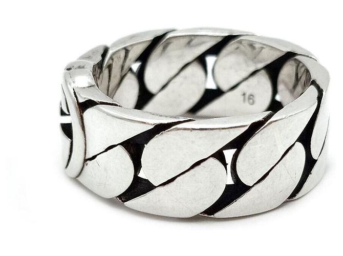 Gucci Anello intrecciato in argento - vista 2