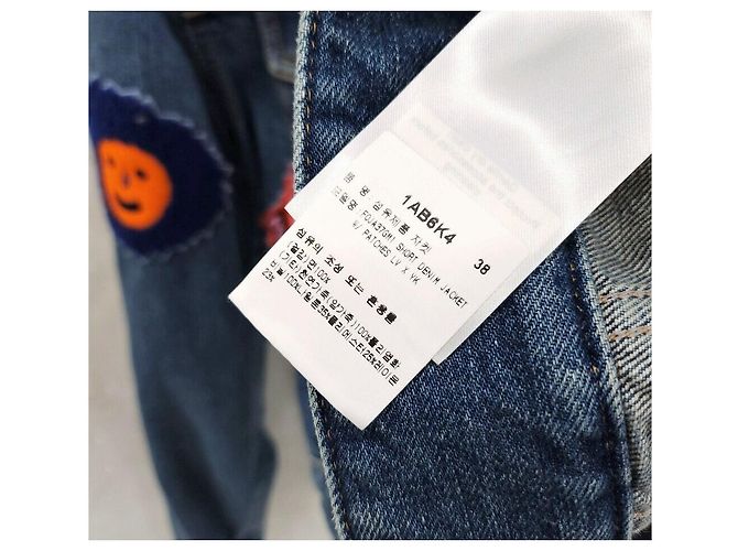 Louis Vuitton Yayoi Kusama Limited Edition Multi-Patch Denim Jacke Blau - Ansicht 7