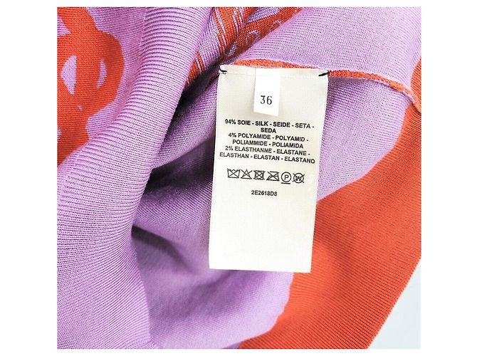 Hermès Grand GRAND TRALALA Seidenpullover mit langen Ärmeln Rot - Ansicht 5