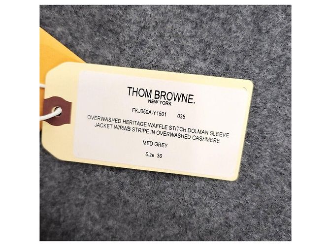 Thom Browne Work Jacket aus Woll-Kaschmir-Baumwoll-Loopback Hellgrau - Ansicht 7