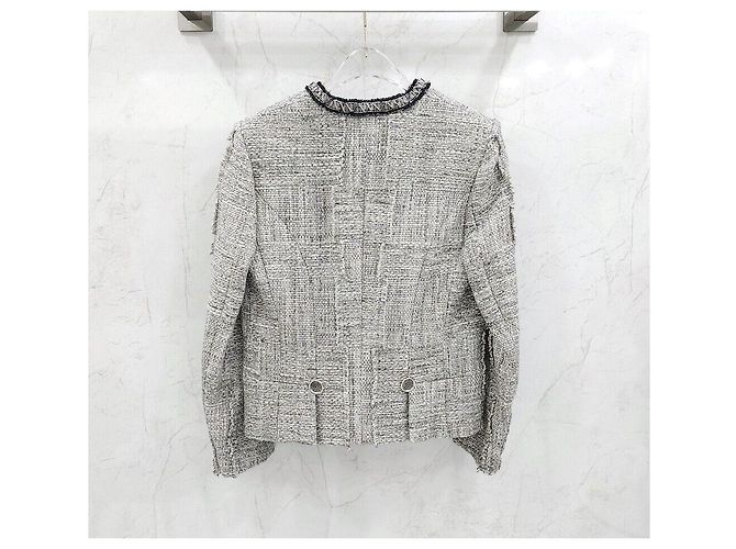 Louis Vuitton Low Tweed Boxy Jacke Silber - Ansicht 2
