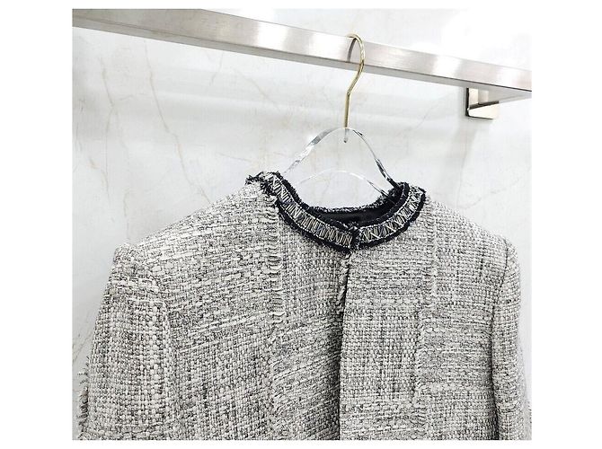 Louis Vuitton Low Tweed Boxy Jacke Silber - Ansicht 3