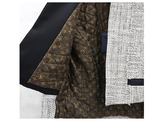 Louis Vuitton Low Tweed Boxy Jacke Silber - Ansicht 4