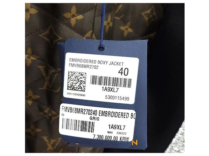 Louis Vuitton Low Tweed Boxy Jacke Silber - Ansicht 6