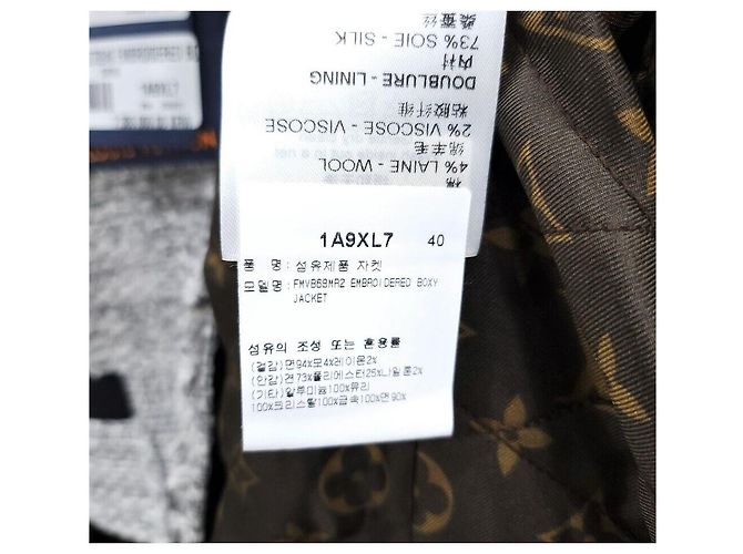 Louis Vuitton Low Tweed Boxy Jacke Silber - Ansicht 7