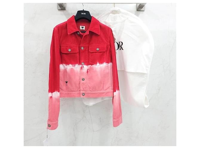 Dior Chaqueta de denim de algodón Roja - vista 7
