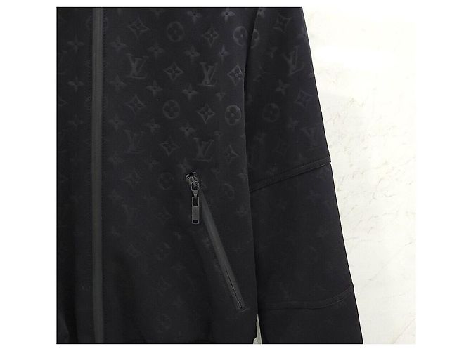 Louis Vuitton Zip-Up Jacke mit besticktem Monogramm Silber - Ansicht 4