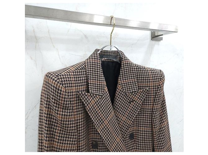 Balenciaga Houndstooth Blazer Wool Jacket Multiple colors - view 3