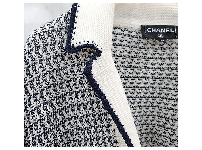 Chanel Chaqueta de tweed de algodón con botones para mujer Multicolor - vista 4