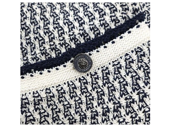 Chanel Chaqueta de tweed de algodón con botones para mujer Multicolor - vista 7