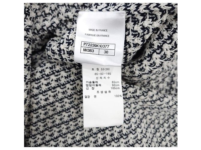 Chanel Chaqueta de tweed de algodón con botones para mujer Multicolor - vista 9