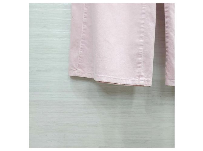 Chanel Pantalones anchos de tweed con cordón Rosa - vista 7