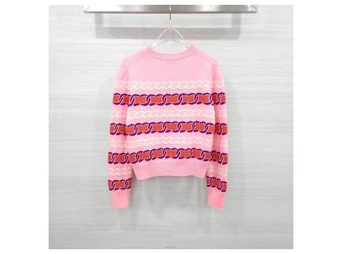 Chanel Jersey de cachemira rosa - vista 2
