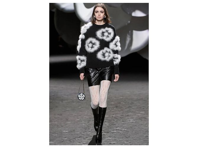 Chanel Jersey de cachemira Runway Plata - vista 6
