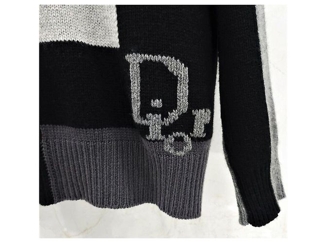 Dior Maglia in cashmere con logo a quadri Multicolore - vista 3