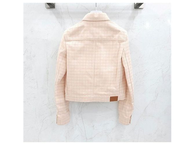Hermès Chaqueta de algodón Tatter Sal Check Blanco - vista 2