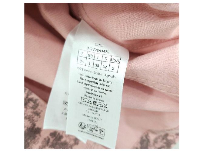 Dior Riviera Kurzarm-Twill-Denimjacke Rosa - Ansicht 6