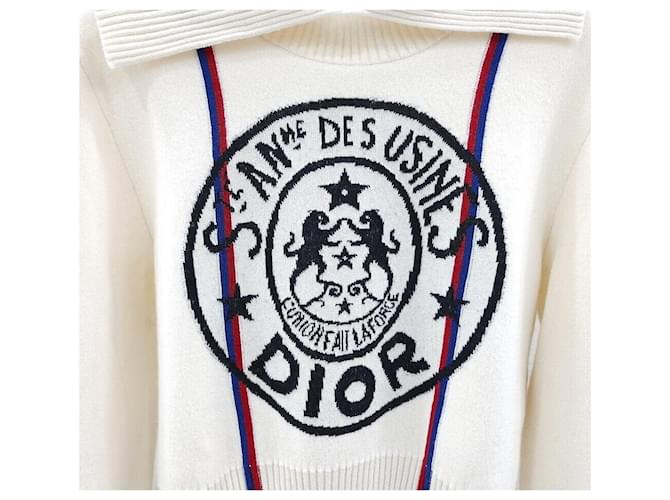 Dior Alps Kaschmirstrickpullover mit Stehkragen Silber - Ansicht 4