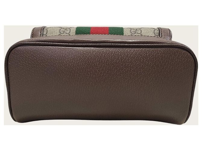 Gucci Zaino Piccolo Ophidia Web GG Supreme Beige Marrone - vista 6
