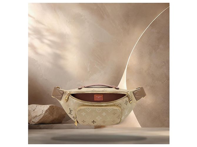Bumbag Louis Vuitton Marsupio Rush Sand Beige Marrone - vista 4