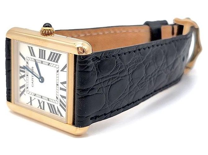Cartier Tank Solo Gold Uhr Golden - Ansicht 2