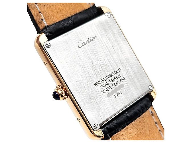 Cartier Tank Solo Gold Uhr Golden - Ansicht 7