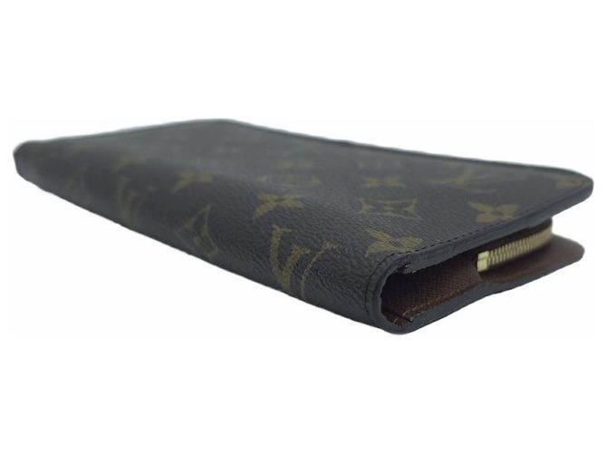 Louis Vuitton Monogram Insolite Long Wallet Organizer mit Reißverschluss Braun - Ansicht 11