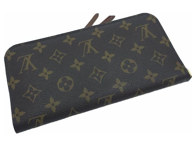 Louis Vuitton Monogram Insolite Long Wallet Organizer mit Reißverschluss Braun - Ansicht 12