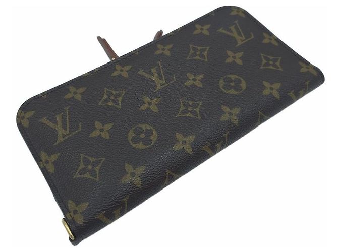 Louis Vuitton Monogram Insolite Long Wallet Organizer mit Reißverschluss Braun - Ansicht 9