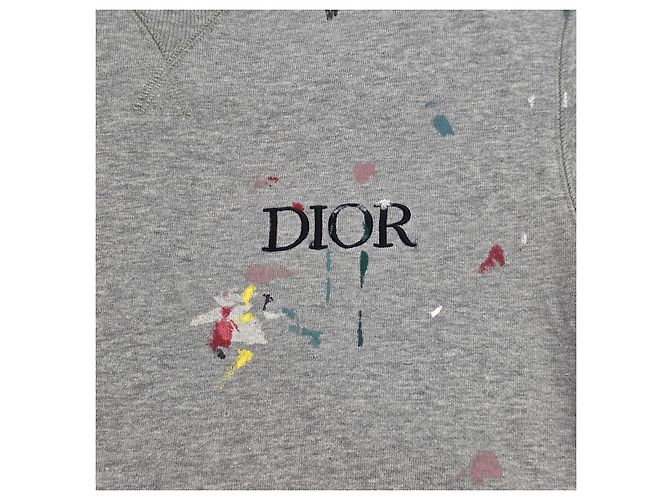 Dior T-Shirt mit kurzen Ärmeln und Farbspritzern - Ansicht 3