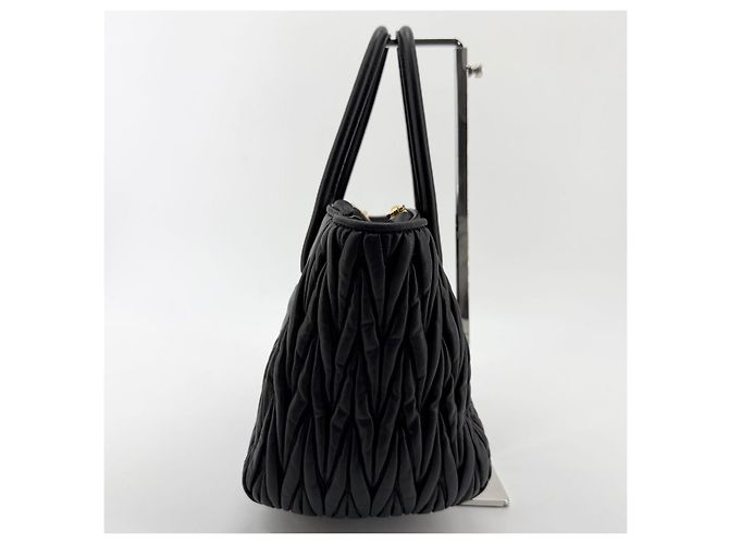 Miu Miu Borsa a tracolla Matelassé Napa Nero - vista 6